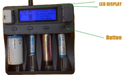 pengisi daya baterai lithium pintar Pengisi Daya LCD USB 12V 2A